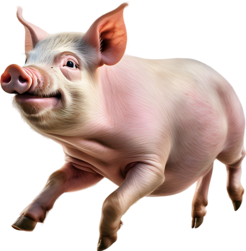 AI generated Watercolor painting of a cute Miniature Pig png