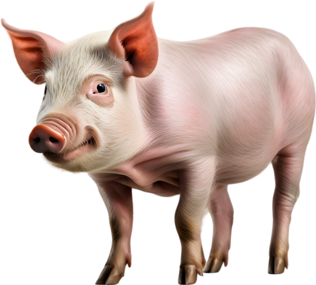 AI generated Watercolor painting of a cute Miniature Pig png