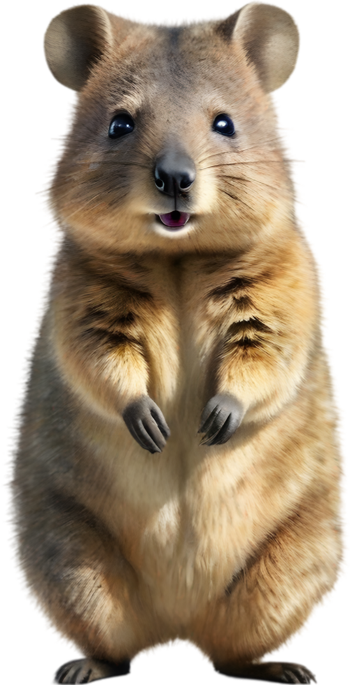 AI generated Watercolor painting of a cute quokka. png