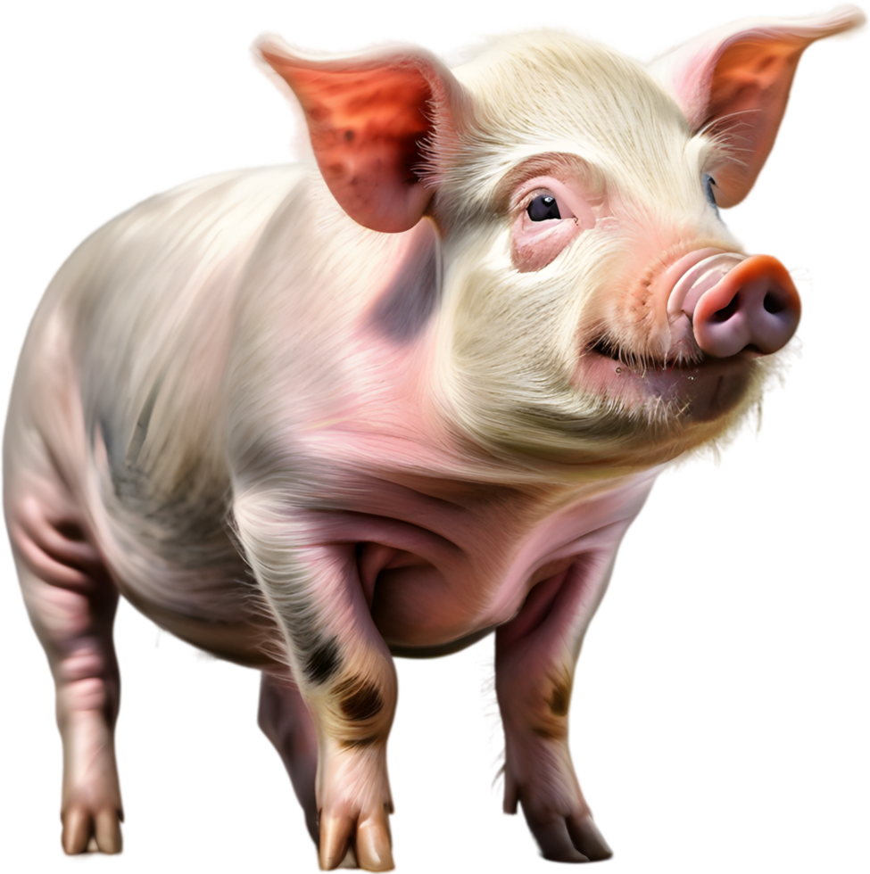 AI generated Watercolor painting of a cute Miniature Pig png