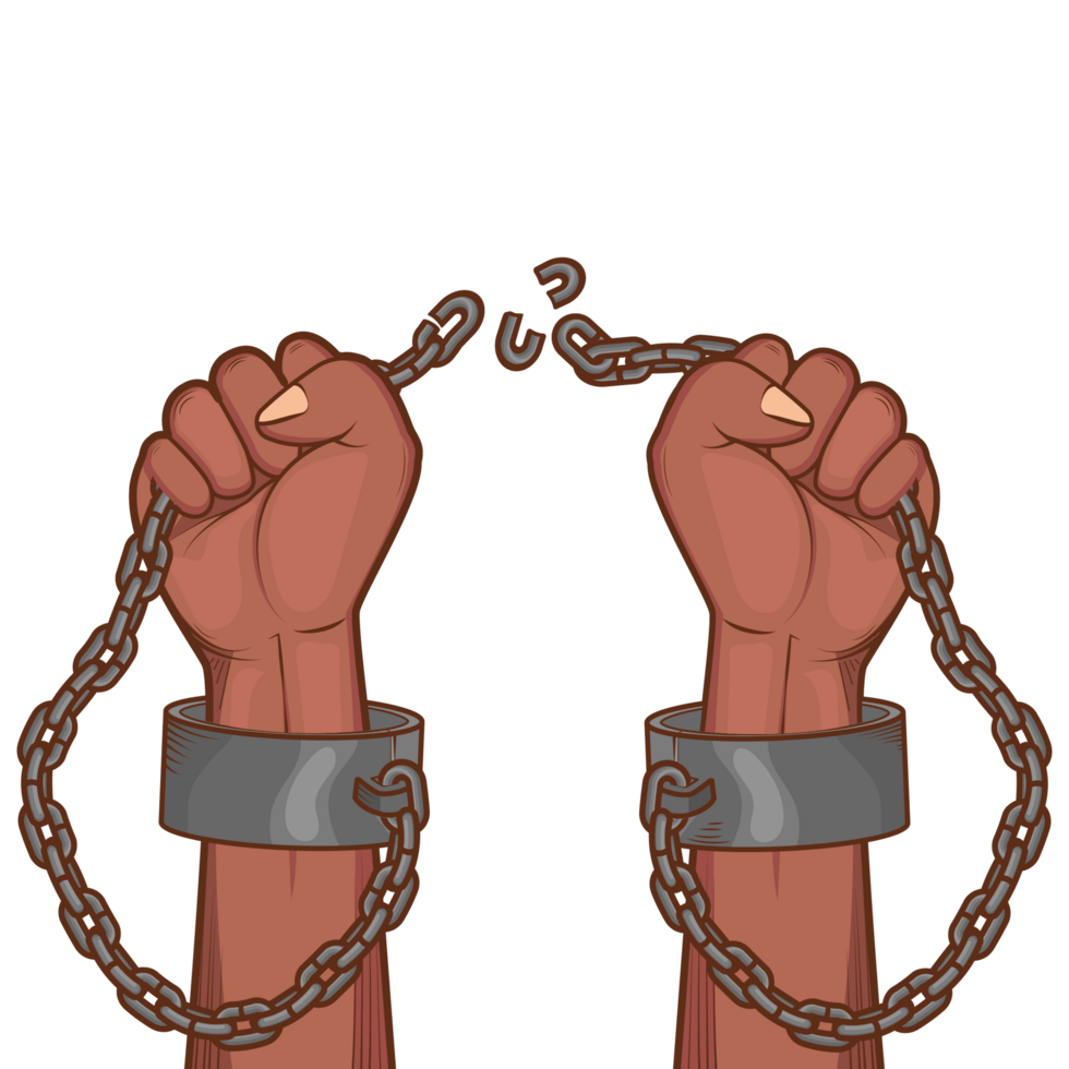 Hands Pose in breaking the handcuffs png