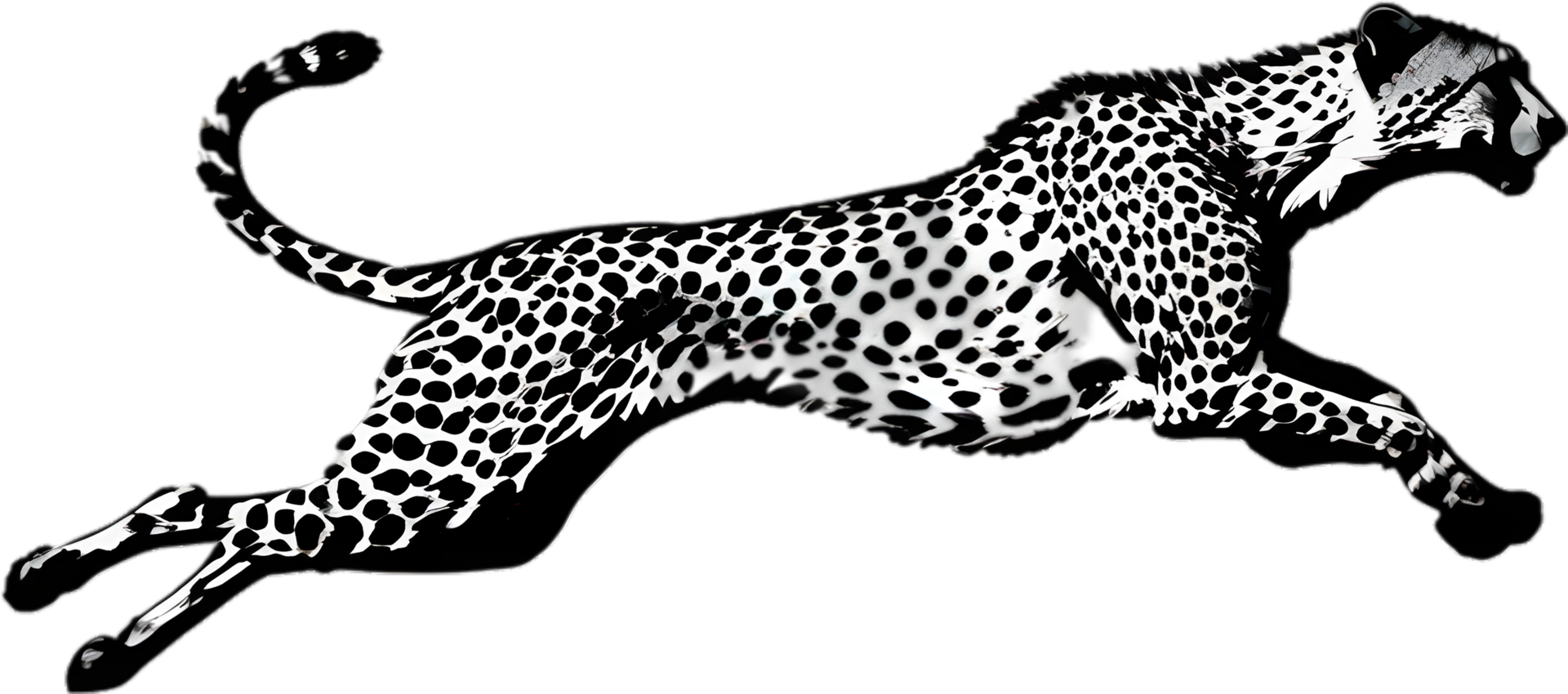 AI generated Close-up painting of a cheetah. png