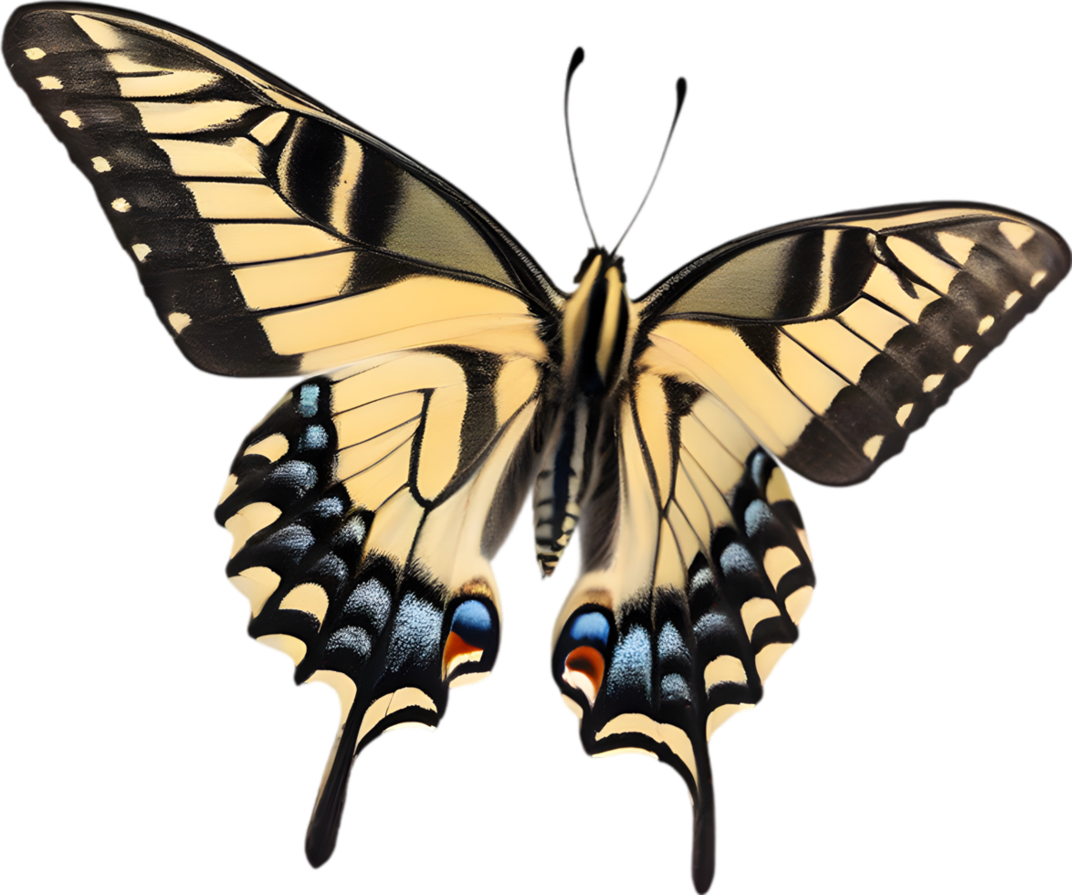 AI generated Colorful and elegant butterfly image. png