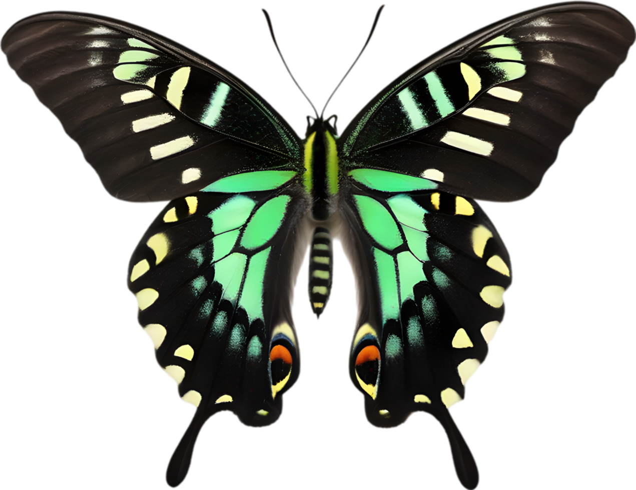 AI generated Colorful and elegant butterfly image. png
