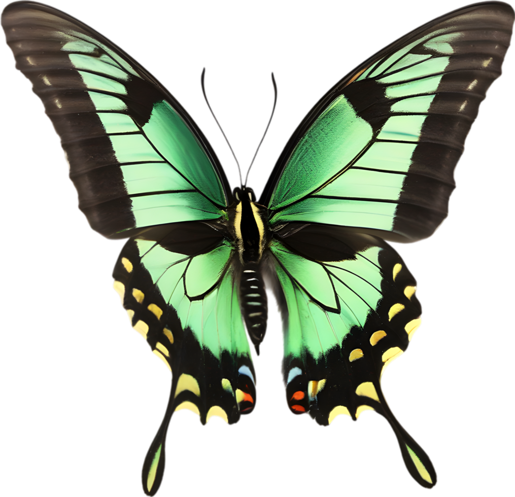 AI generated Colorful and elegant butterfly image. png