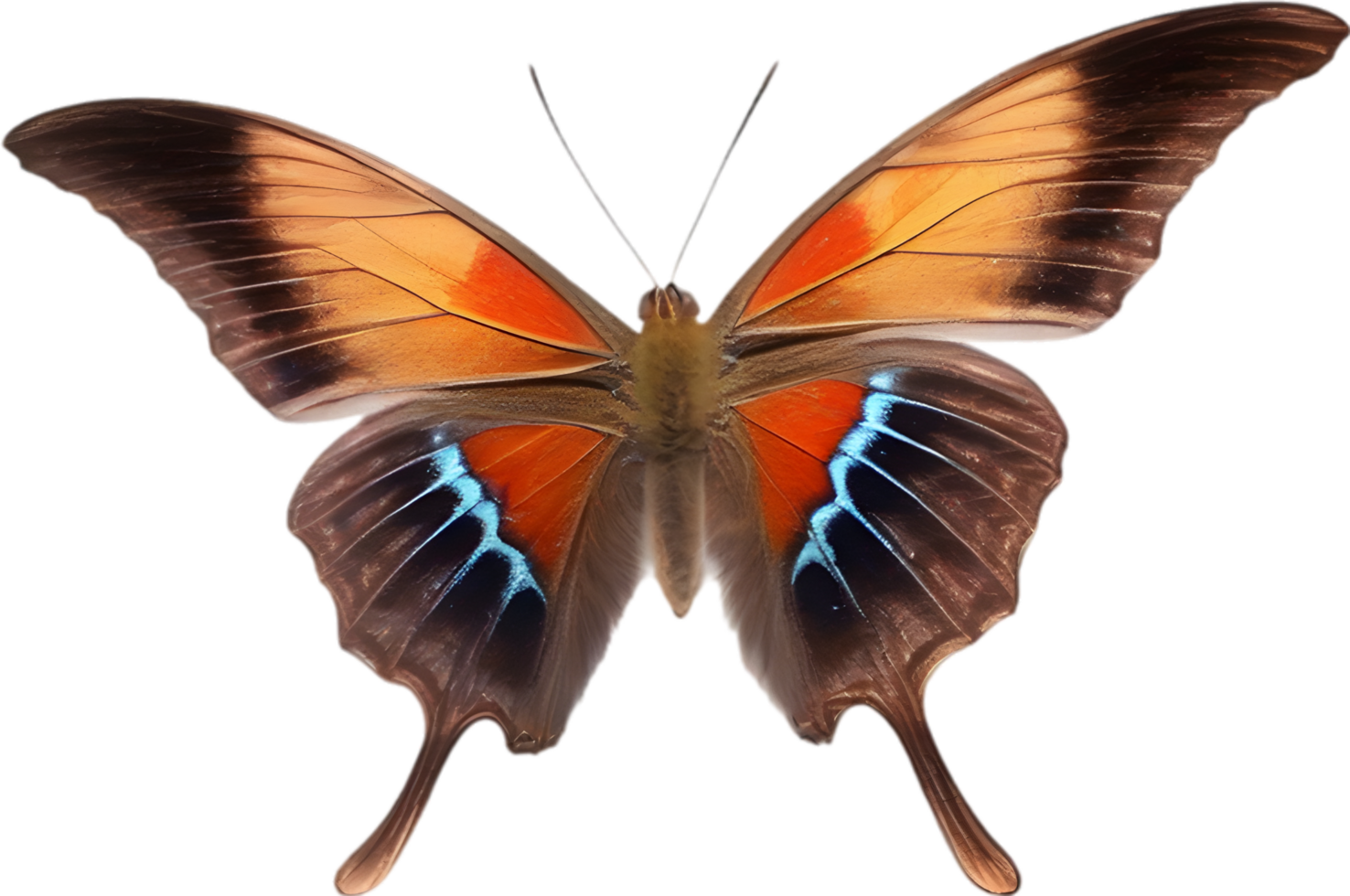 AI generated Colorful and elegant butterfly image. png