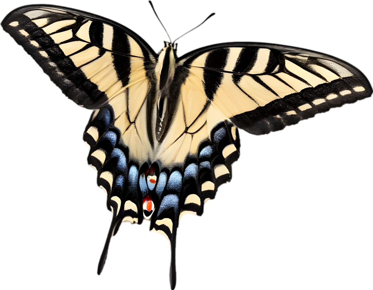 AI generated Colorful and elegant butterfly image. png
