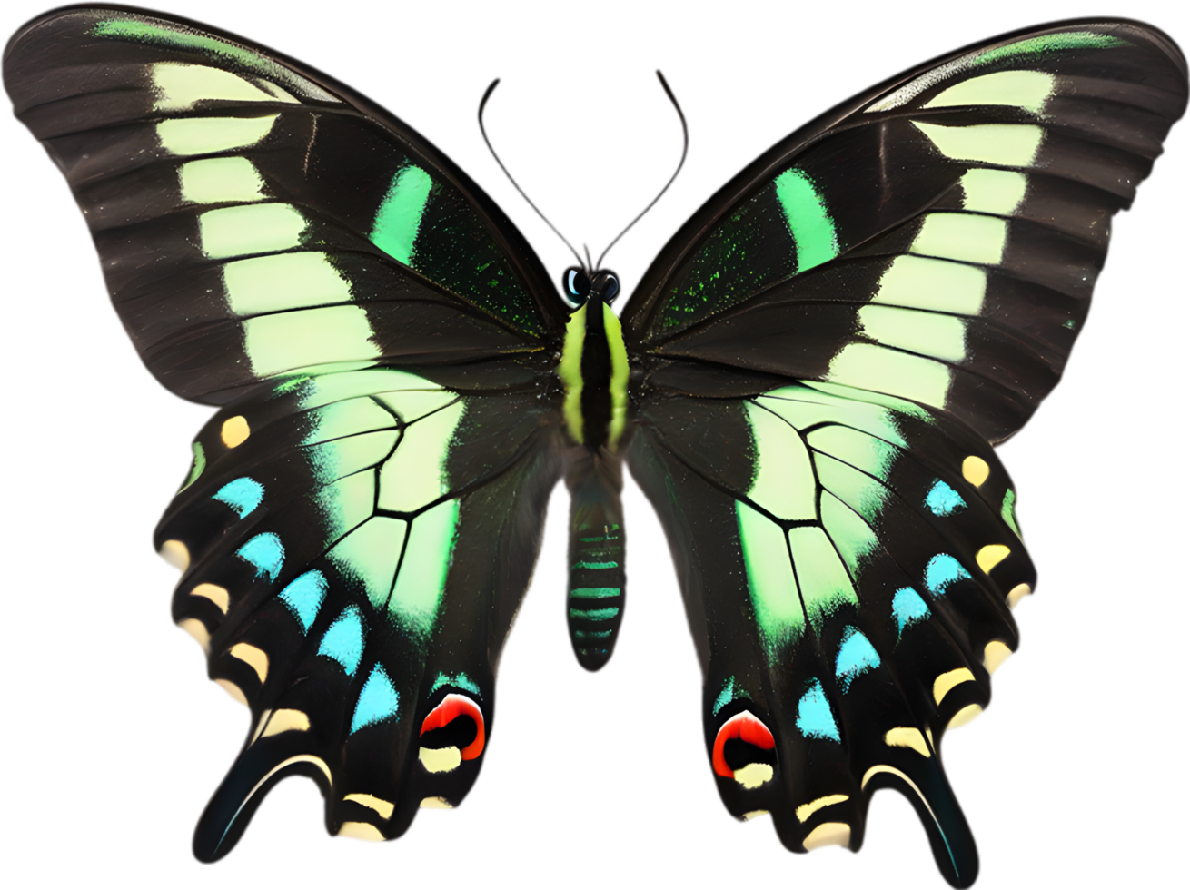 AI generated Colorful and elegant butterfly image. png