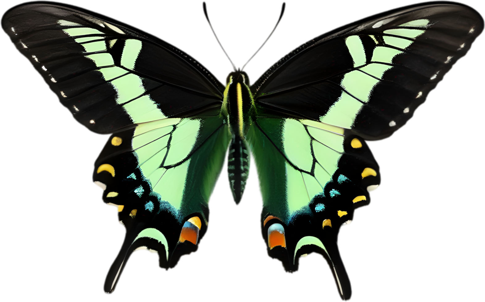 AI generated Colorful and elegant butterfly image. png