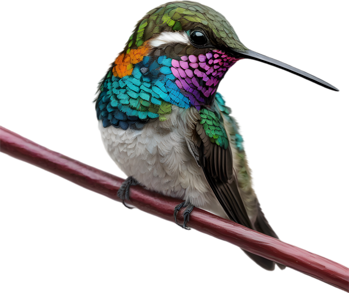 AI generated Close-up image of Bee hummingbird. png
