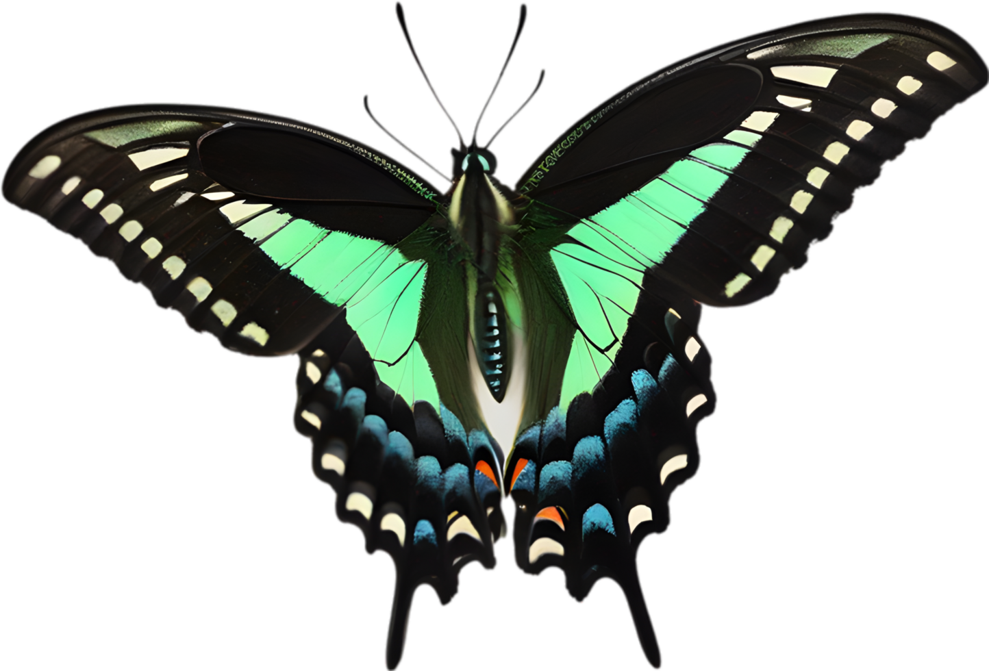 AI generated Colorful and elegant butterfly image. png