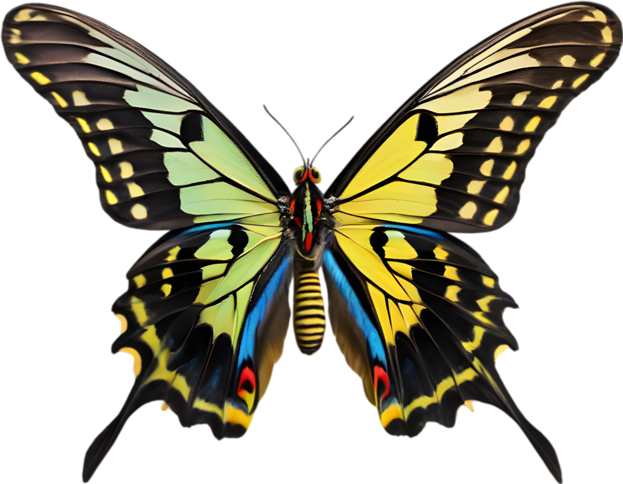 AI generated Colorful and elegant butterfly image. png