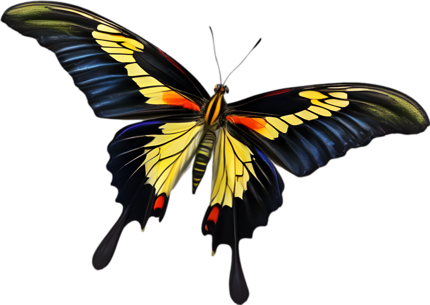 AI generated Colorful and elegant butterfly image. png