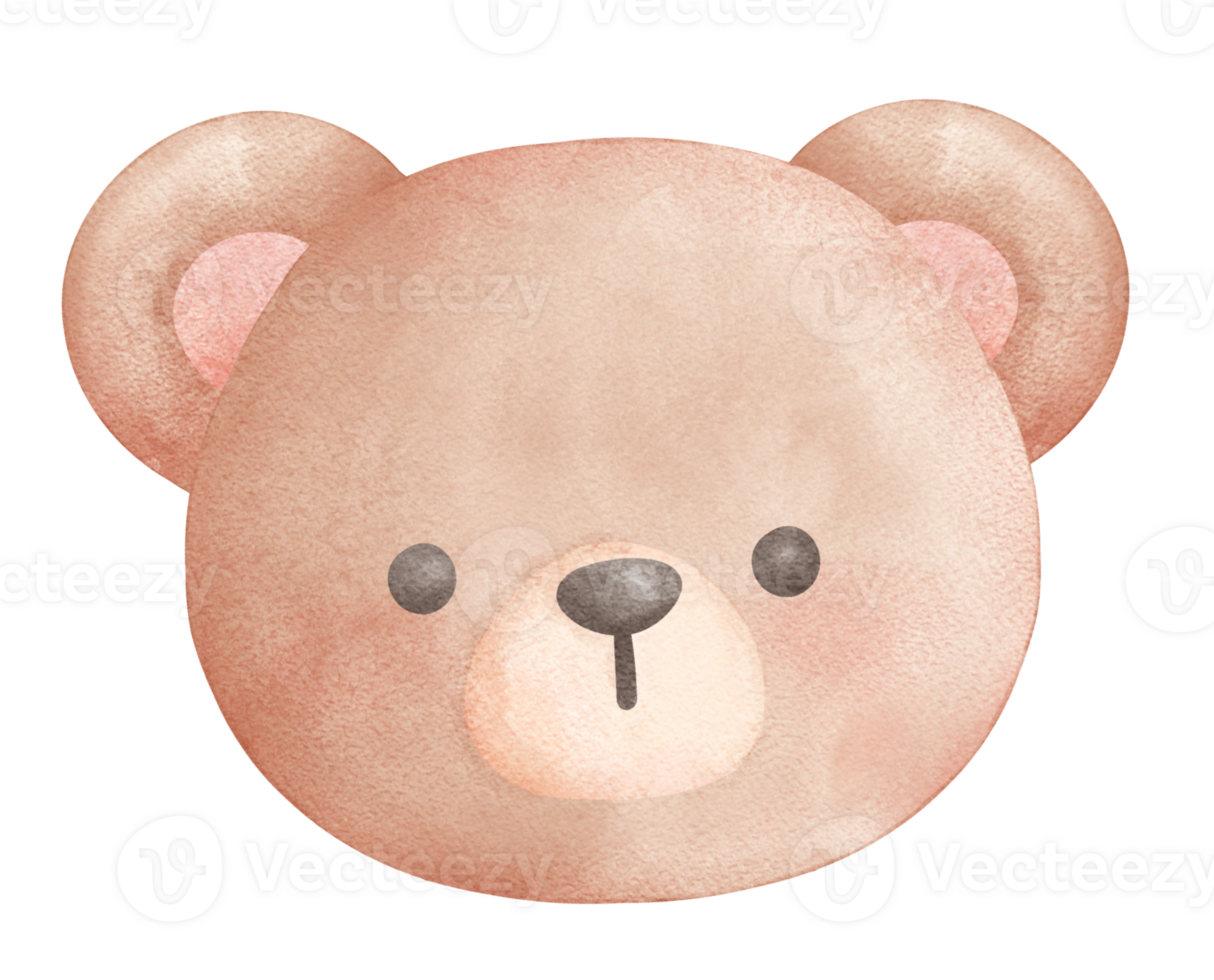 Vintage Teddy bear watercolor png