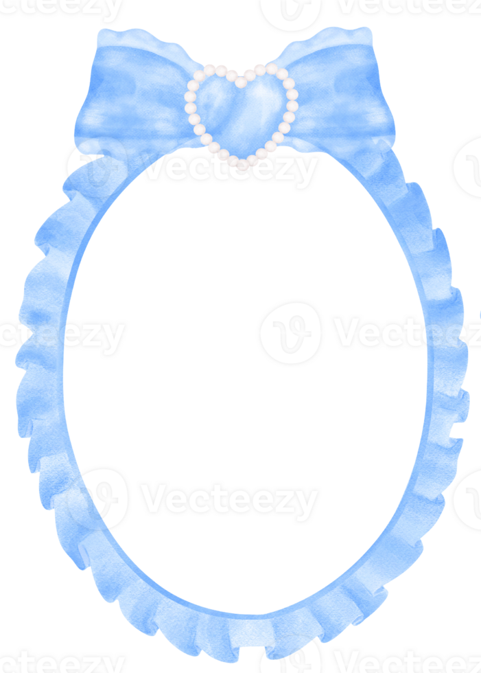 blu civetta telaio rettangolo forma estetico acquerello png