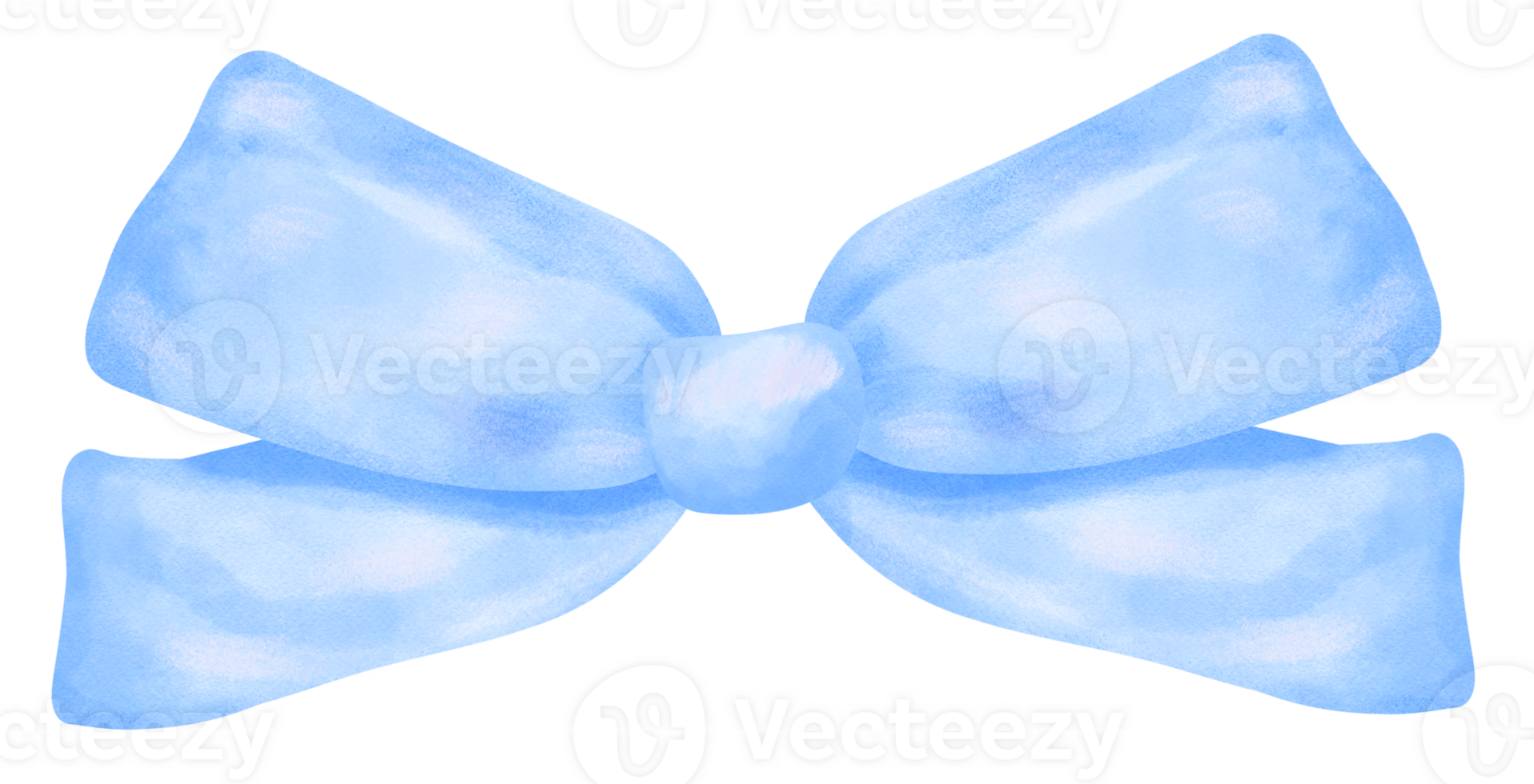 Blue Coquette bow aesthetic watercolor png