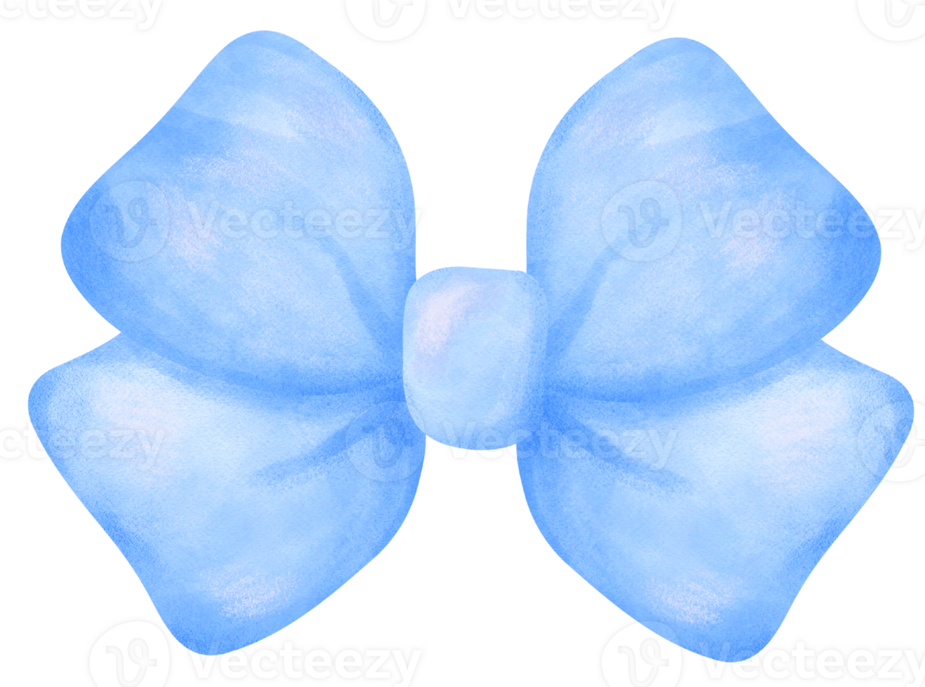 Blue Coquette bow aesthetic watercolor png