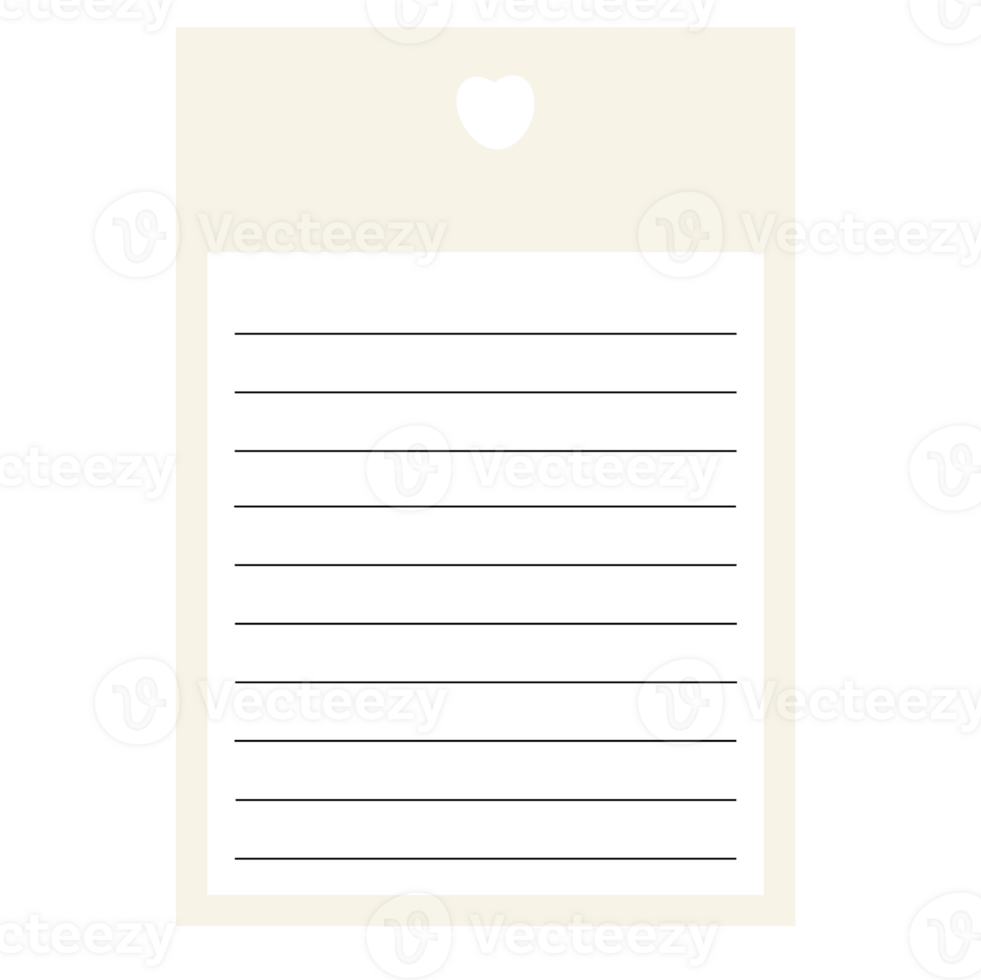 This is a memo pad you can use for notes png