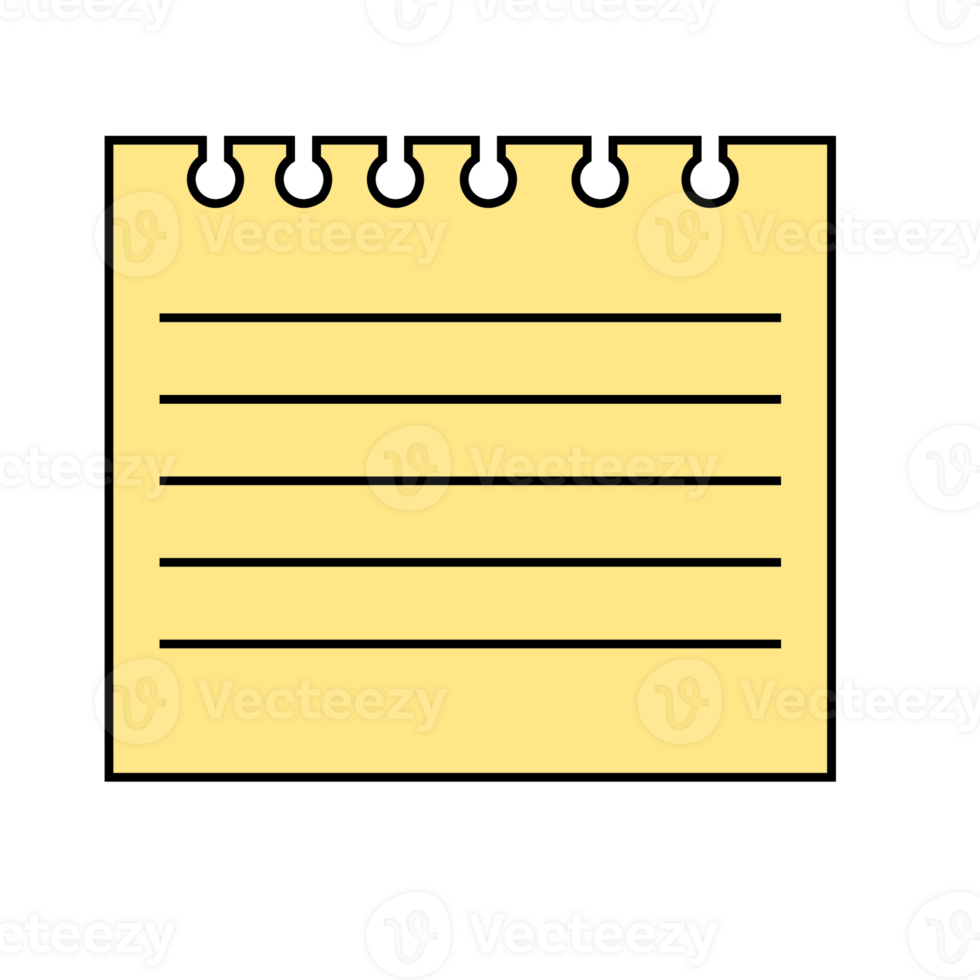 This is a memo pad you can use for notes png