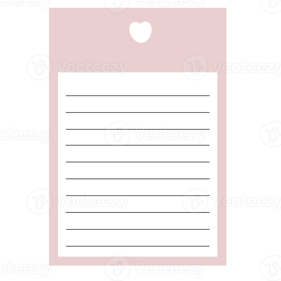 This is a memo pad you can use for notes png
