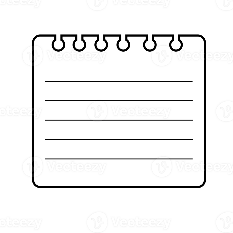 This is a memo pad you can use for notes png
