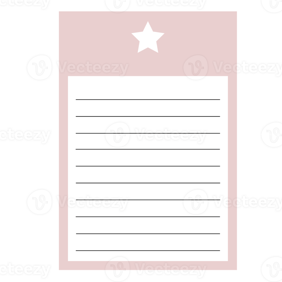 This is a memo pad you can use for notes png