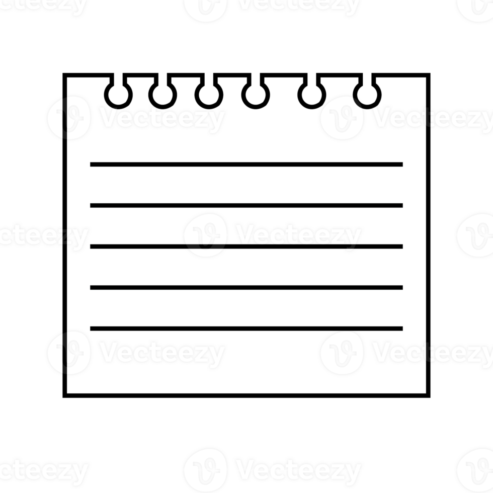 This is a memo pad you can use for notes png