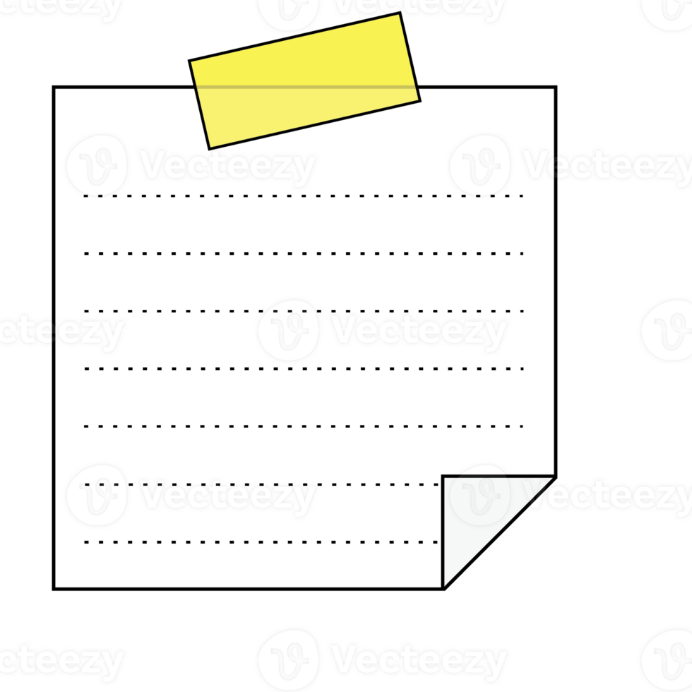 This is a memo pad you can use for notes png