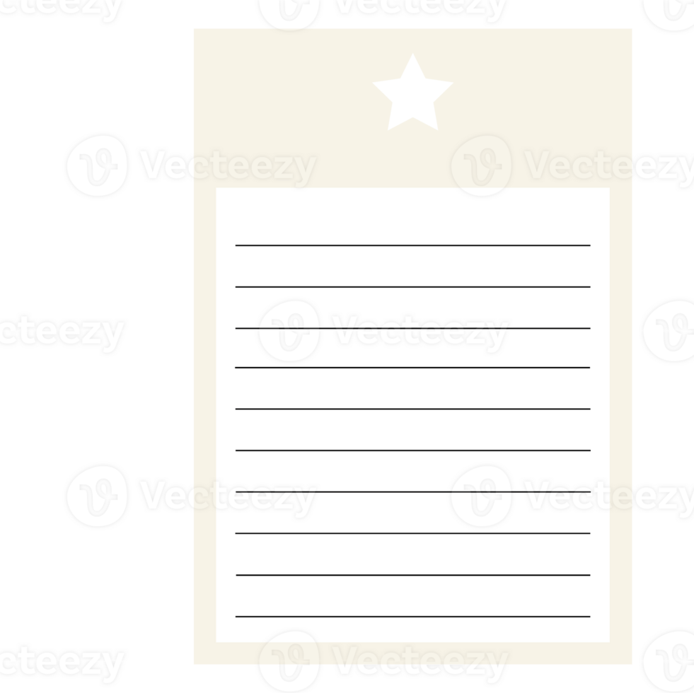 This is a memo pad you can use for notes png