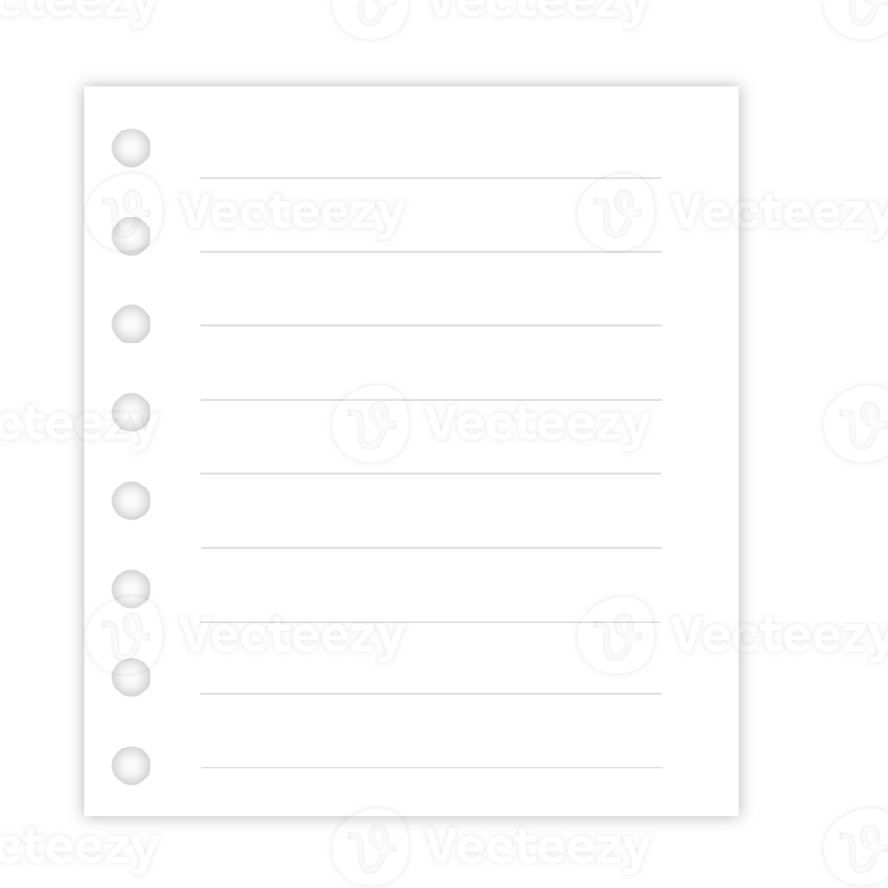 This is a memo pad you can use for notes png
