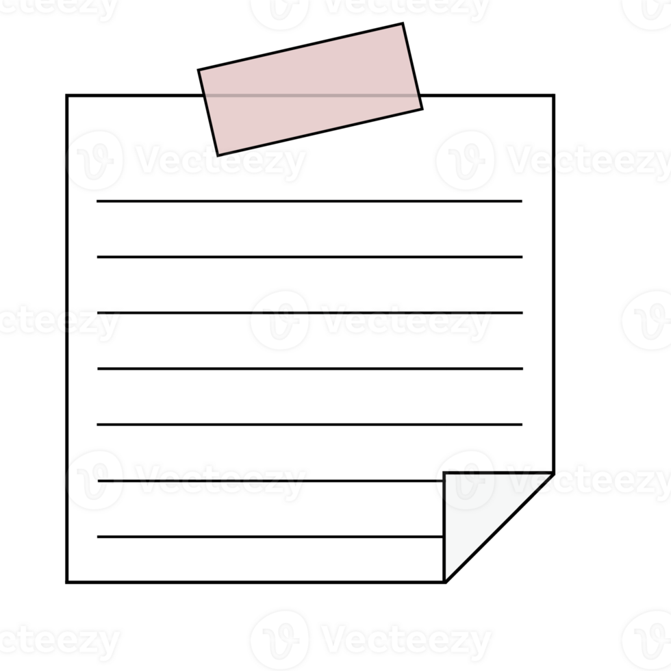 This is a memo pad you can use for notes png
