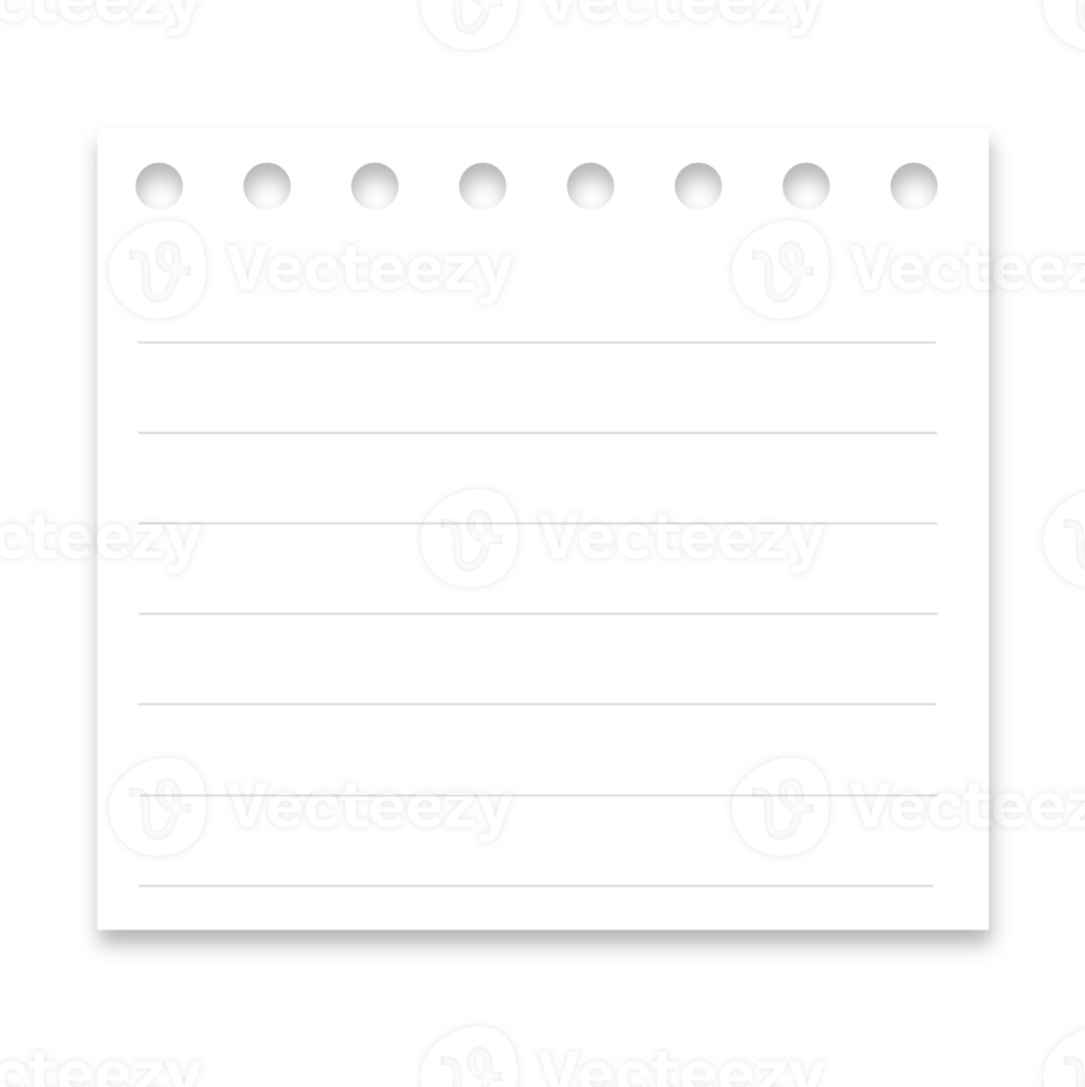 This is a memo pad you can use for notes png