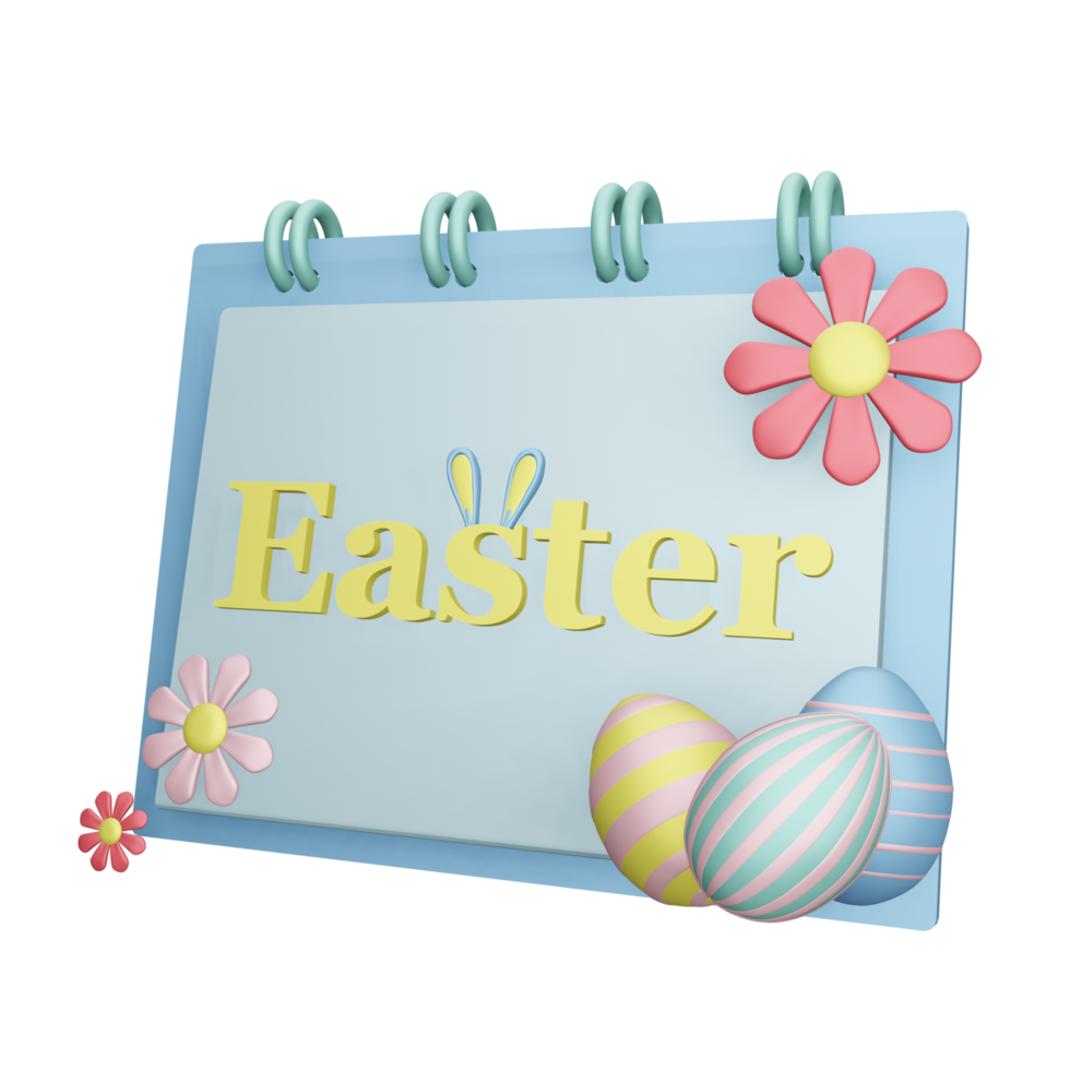 Easter Day 3D Icon Set png