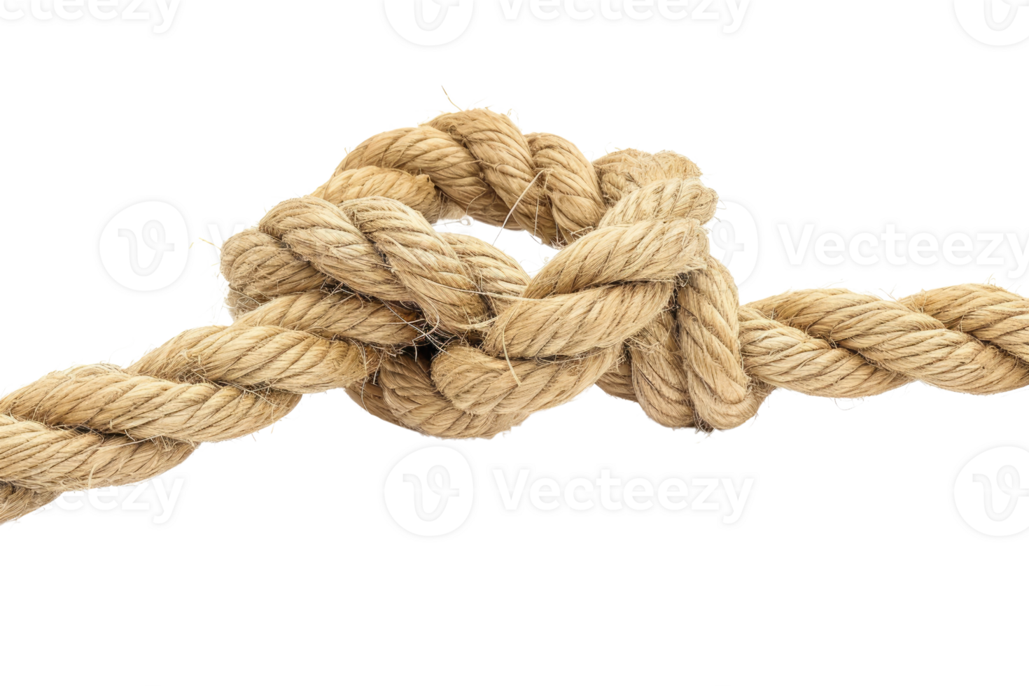 AI generated Rope knot isolated on transparent background png