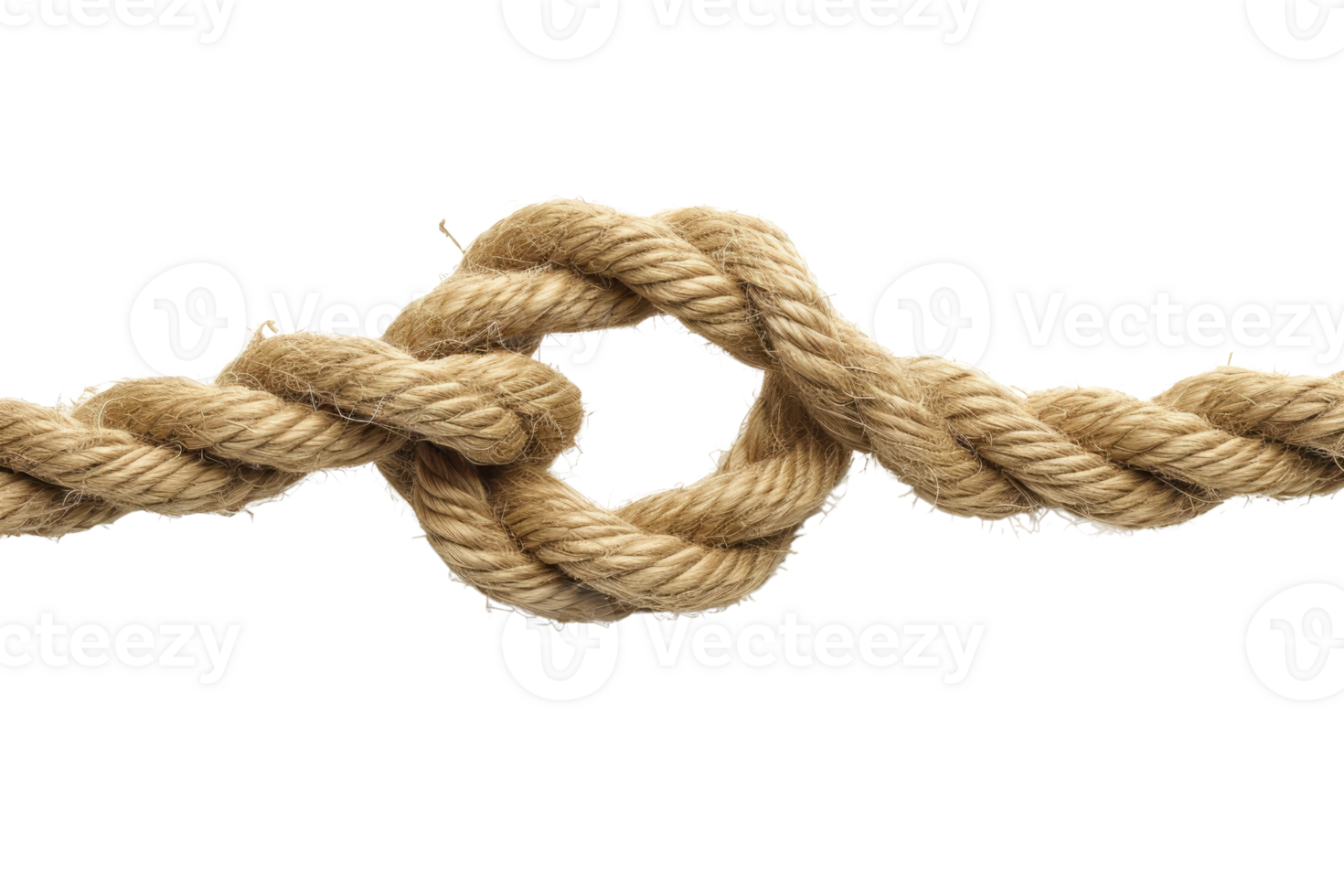 AI generated Rope knot isolated on transparent background png