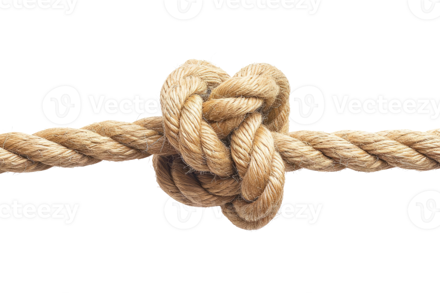 AI generated Rope knot isolated on transparent background png