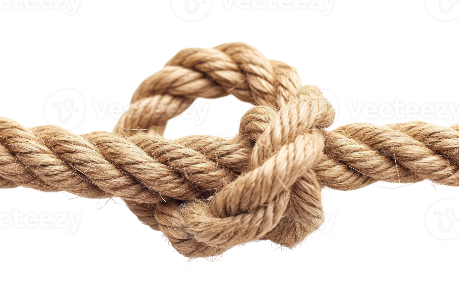 AI generated Rope knot isolated on transparent background png