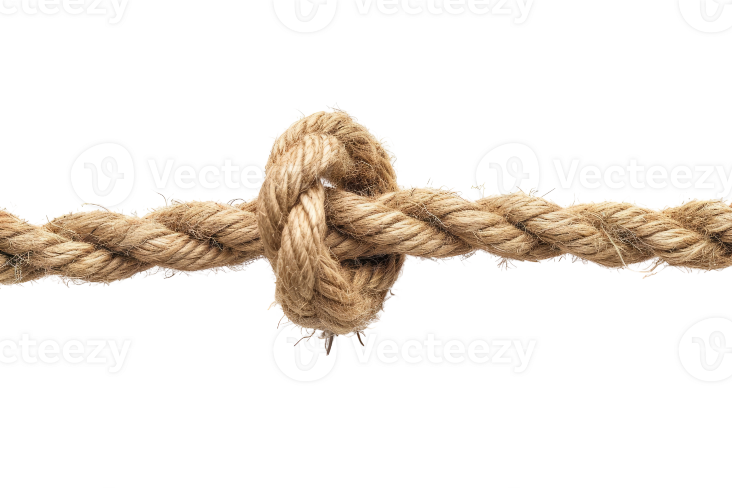 AI generated Rope knot isolated on transparent background png