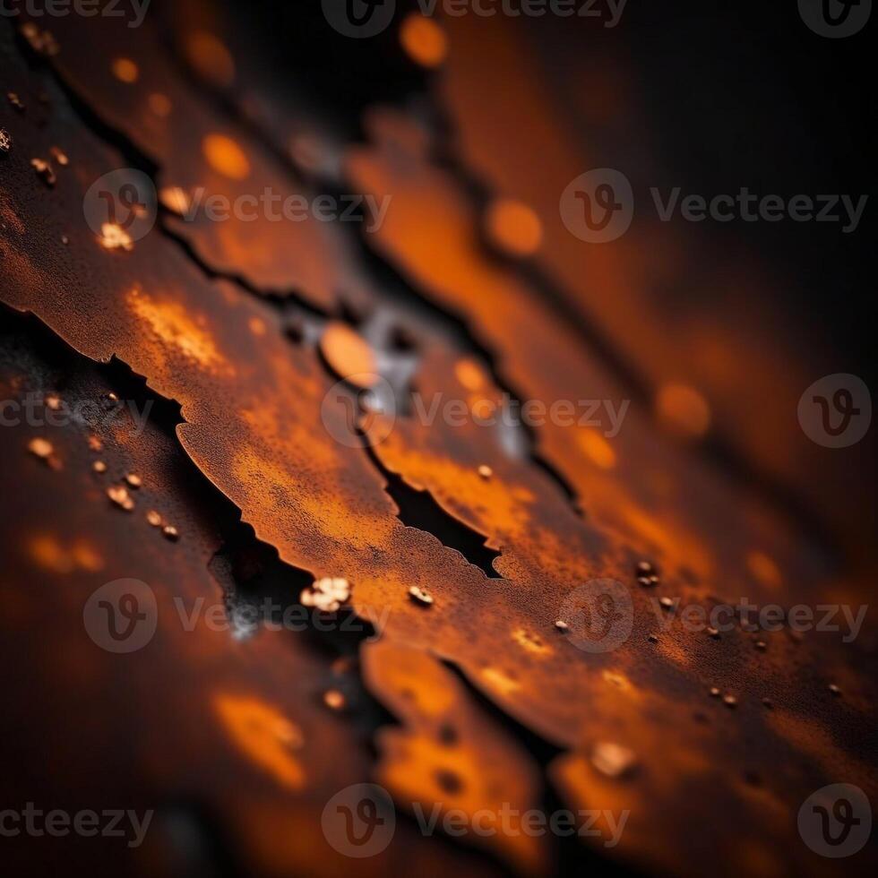 AI generated a close up of a rusty metal surface photo