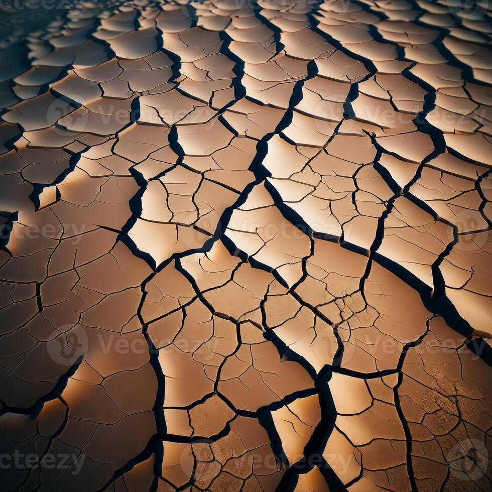 ai generado agrietado tierra, Arizona, EE.UU, por jason klein foto