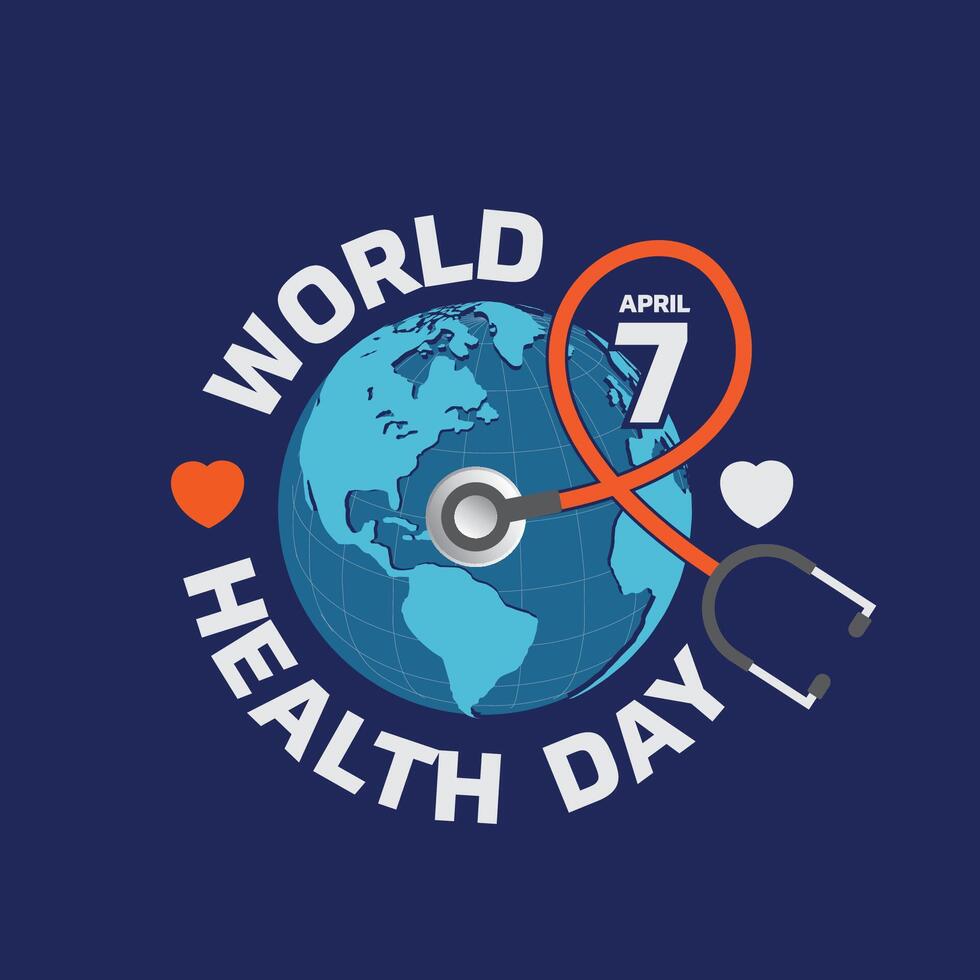 World Health Day Logo design template vector