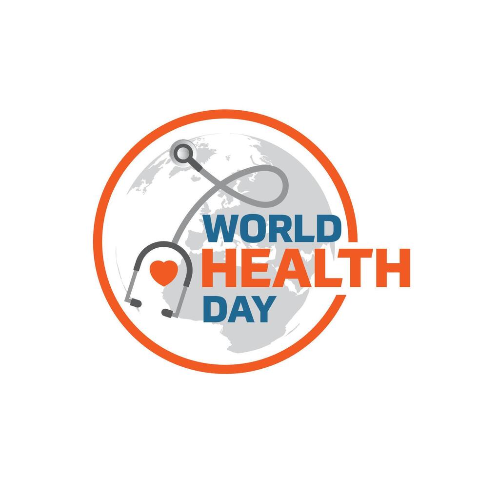World Health Day Logo design template vector