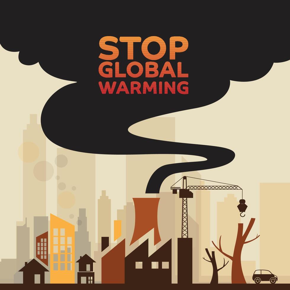 Environment. Let's Save the World Together, global warming vector