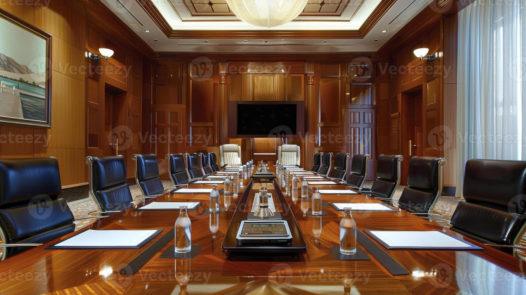 AI generated Boardroom Dynamics, Capturing the Essence of Executive Engagement in a Professional Corporate Setting photo