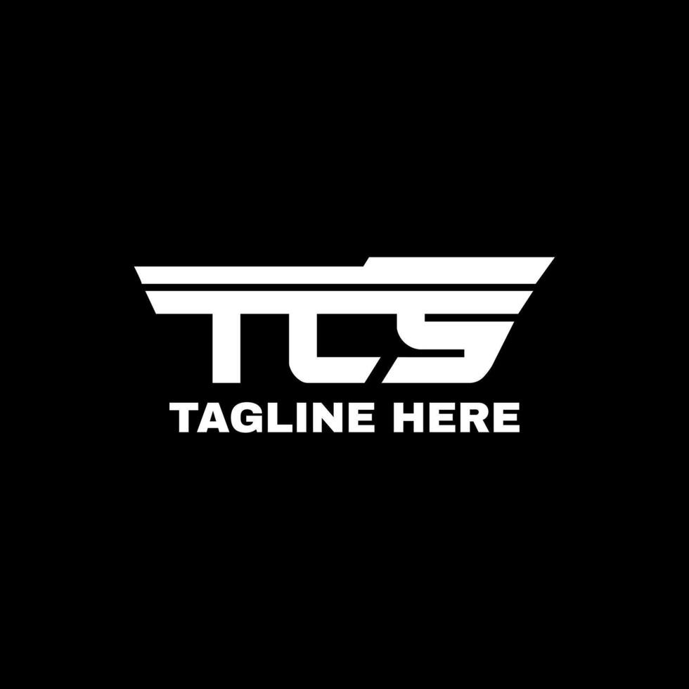 Shipping TCS delivered transportation logo design vector