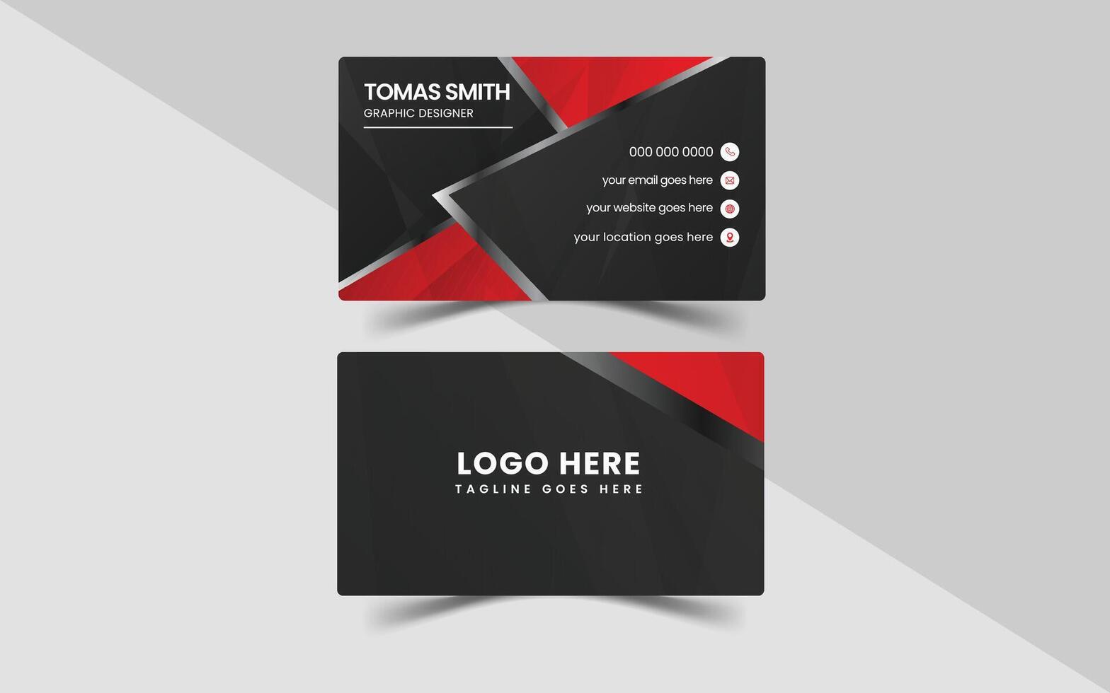 Business Card Design Template vector