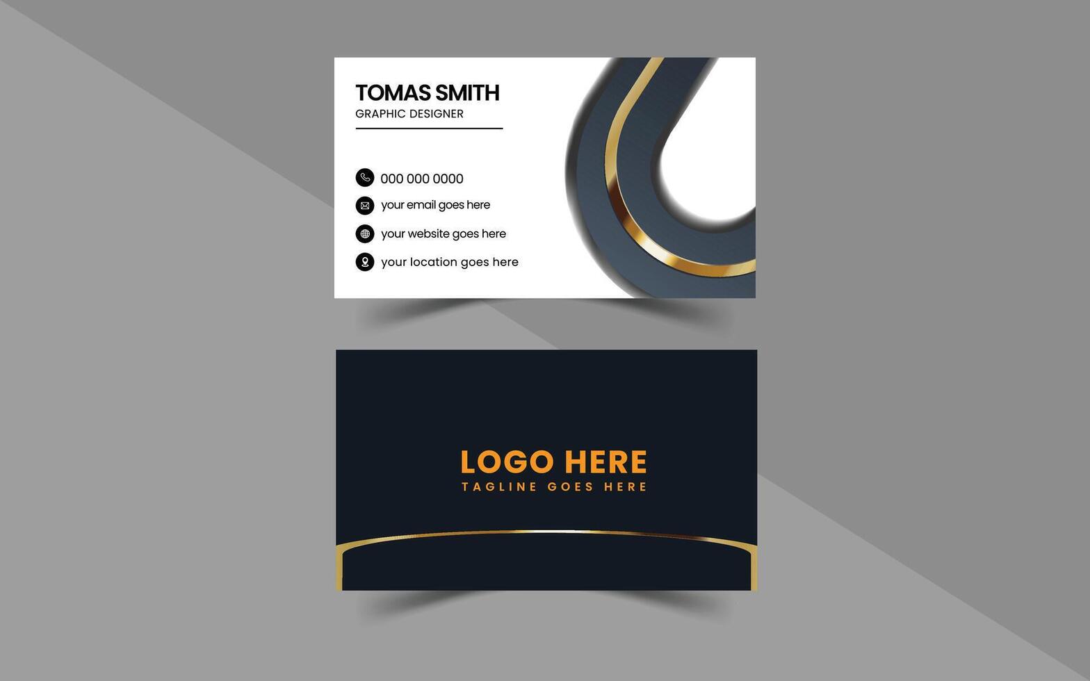 Business Card Design Template vector