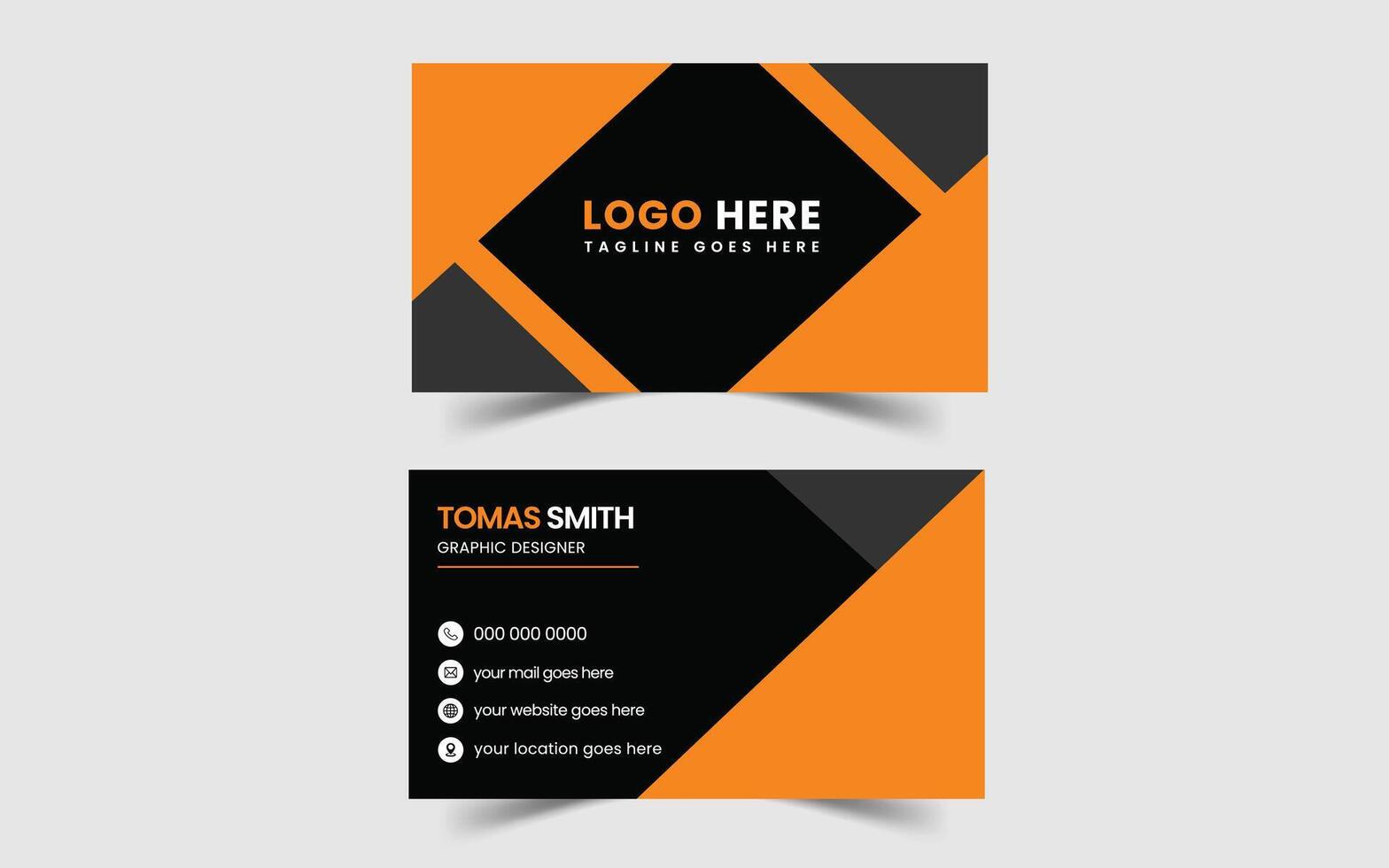 Business Card Design Template vector