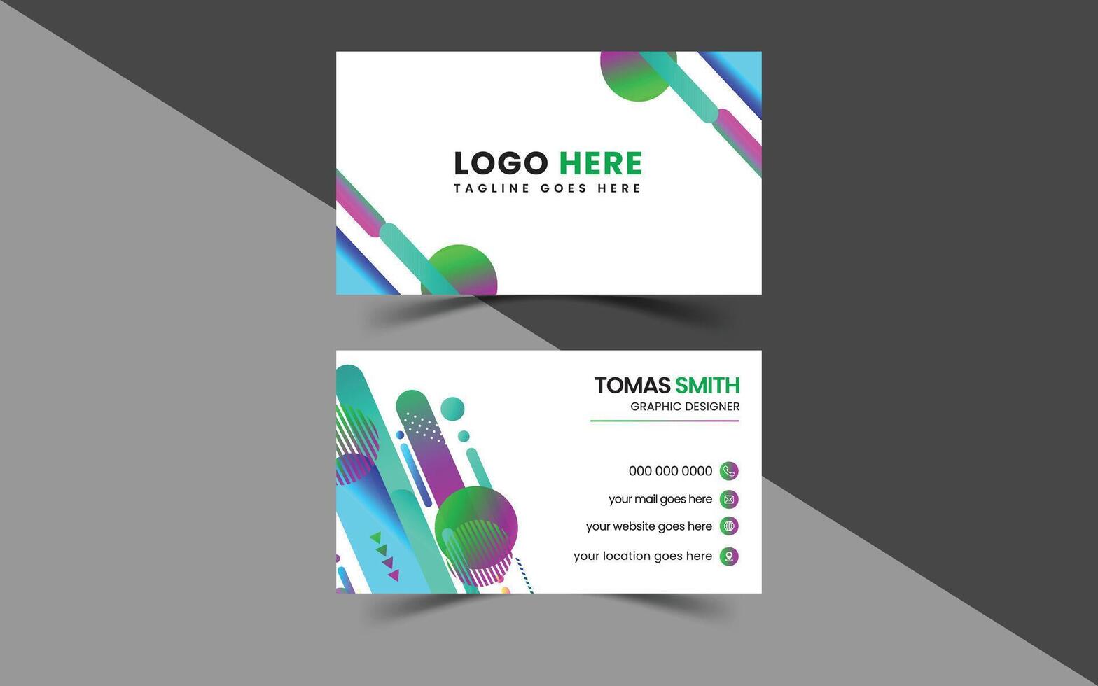 Business Card Design Template vector