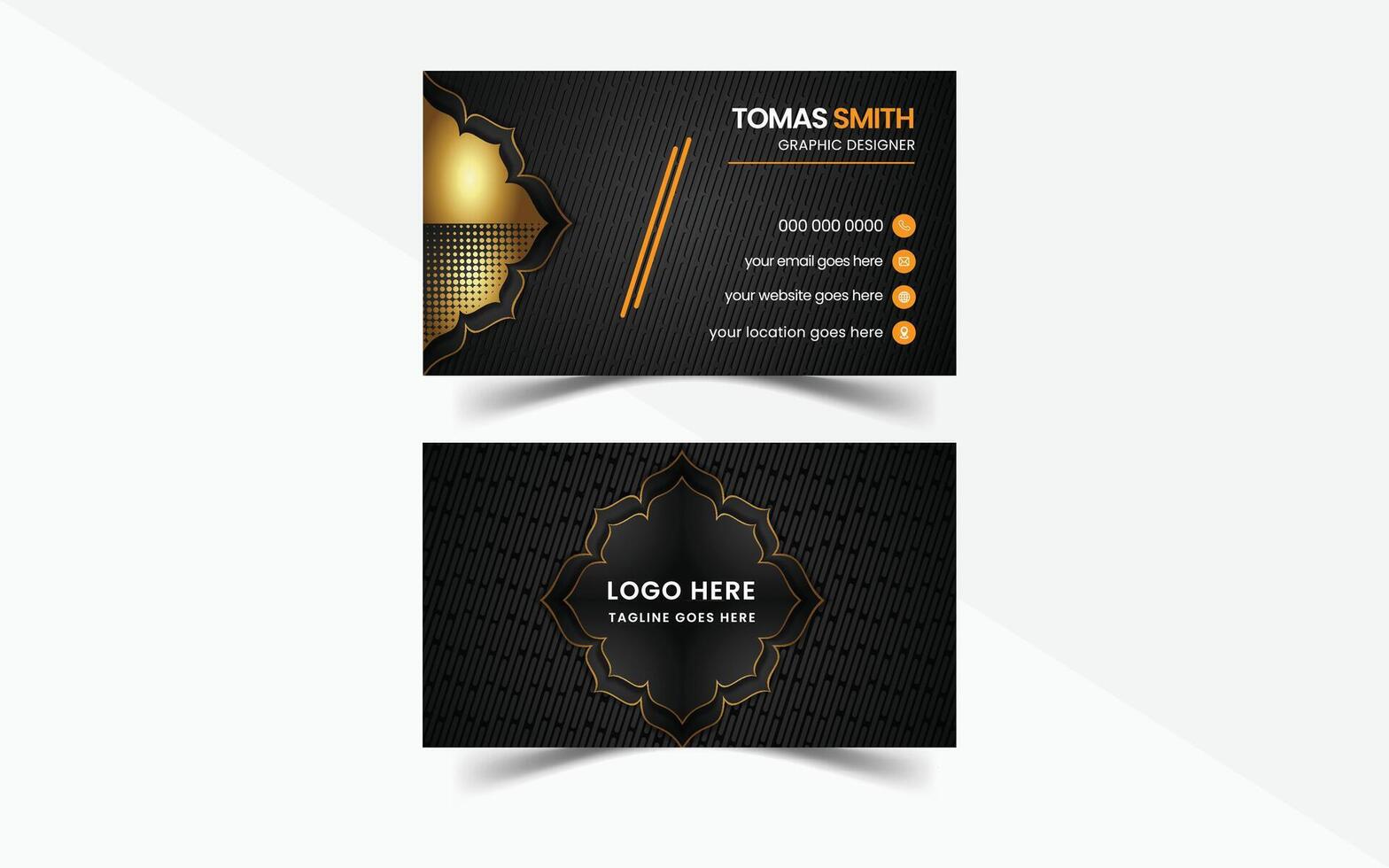 Business Card Design Template vector